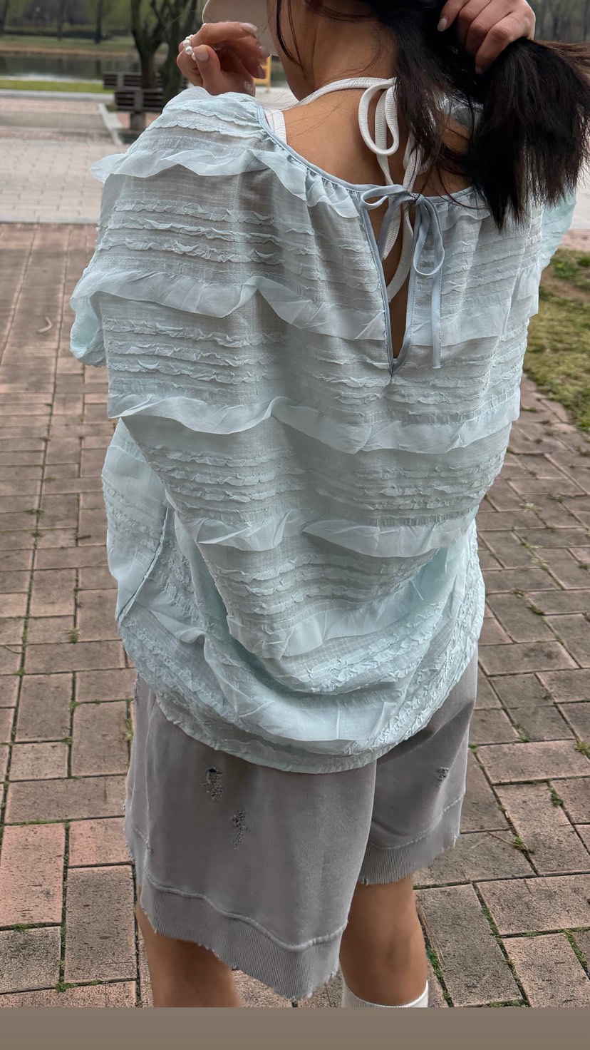 FRANC—L韓國直郵實拍女裝新款時尚熱賣職業休閑襯衫蕾絲衫FRANC襯衫/蕾絲衫