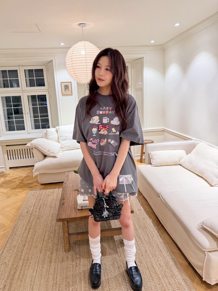 BOUTIQUE-L韓國東大門代購女士新品休閑時尚26春夏職業T恤BOUTIQUE-LT恤