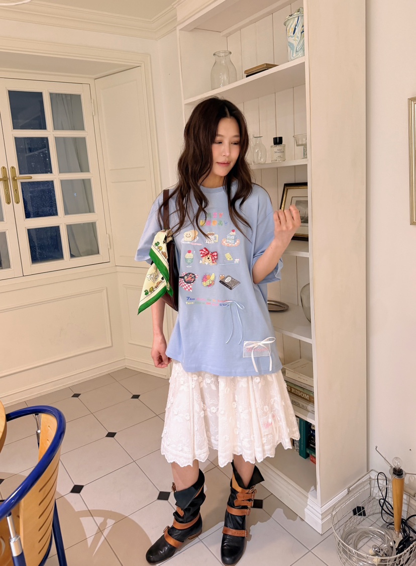 BOUTIQUE-L韓國東大門代購女士新品休閑時尚26春夏職業T恤BOUTIQUE-LT恤