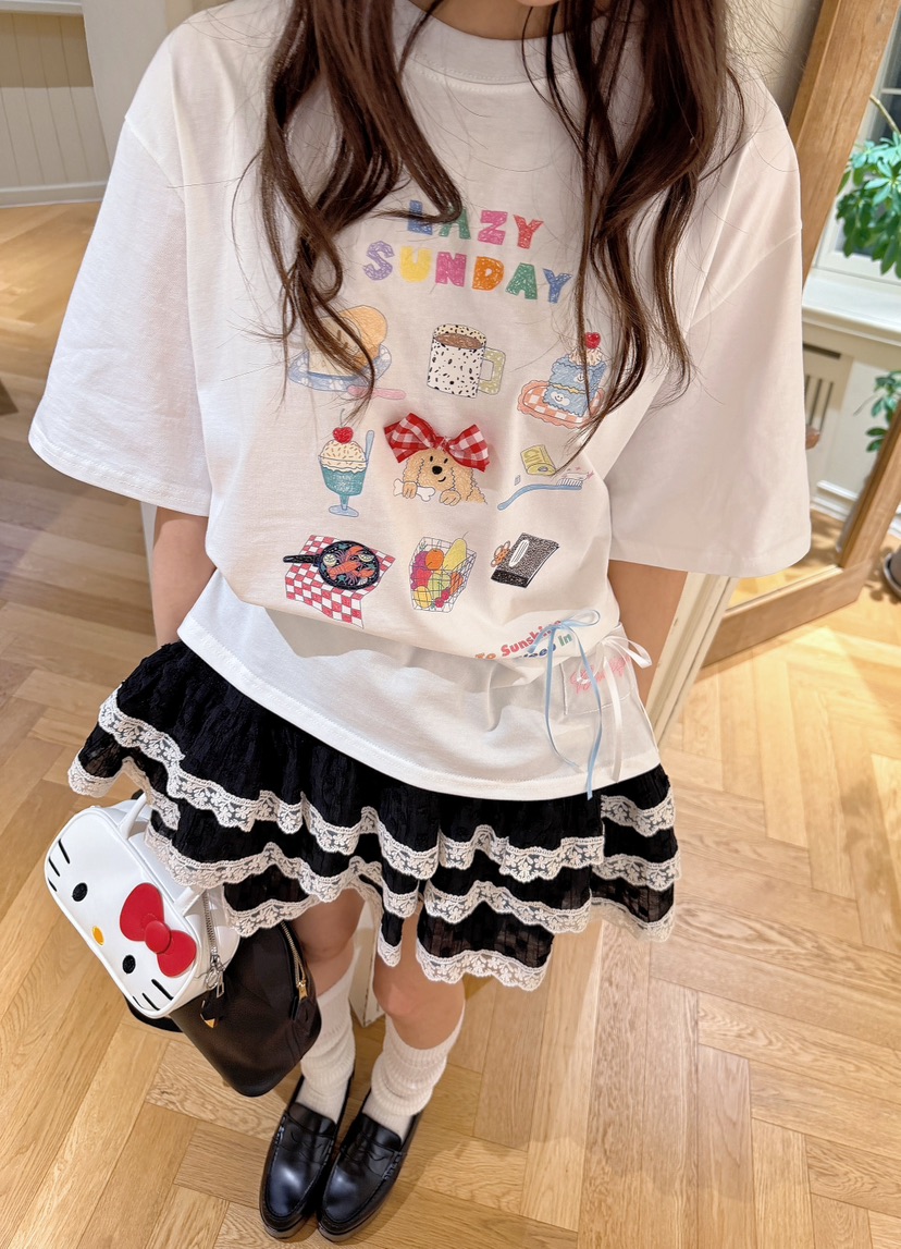 BOUTIQUE-L韓國東大門代購女士新品休閑時尚26春夏職業T恤BOUTIQUE-LT恤圖色2