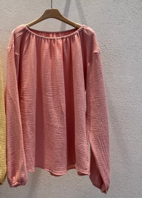 THE LINE-Q韓國東大門代購女裝新款推薦休閑襯衫蕾絲衫THE LINE-Q襯衫/蕾絲衫圖色2