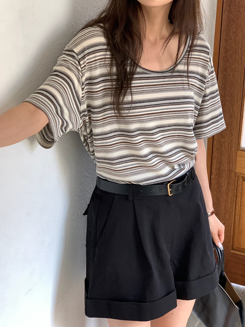 BLEECKER韓國直郵實拍女士新品時尚職業推薦熱賣26春夏T恤BLEECKERT恤