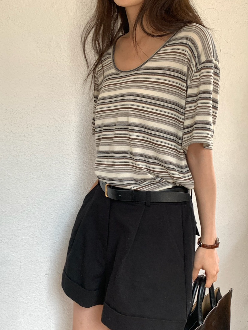 BLEECKER韓國直郵實拍女士新品時尚職業推薦熱賣26春夏T恤BLEECKERT恤