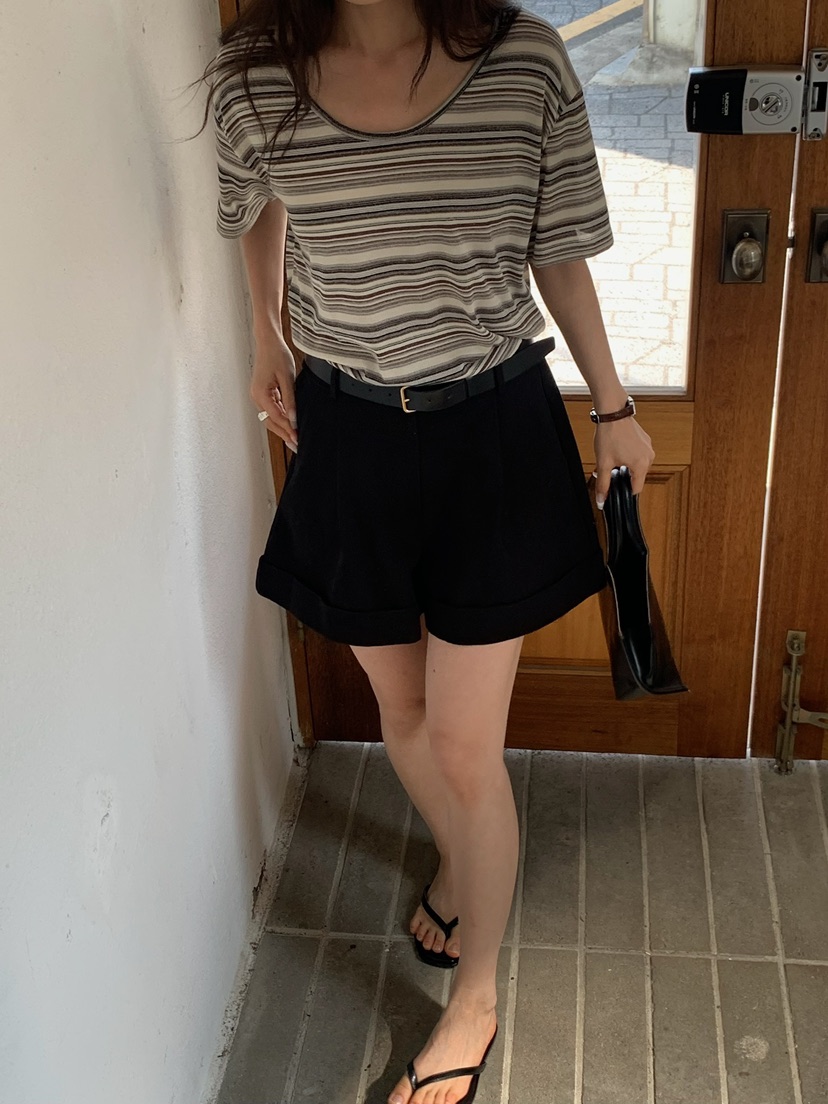 BLEECKER韓國直郵實拍女士新品時尚職業推薦熱賣26春夏T恤BLEECKERT恤