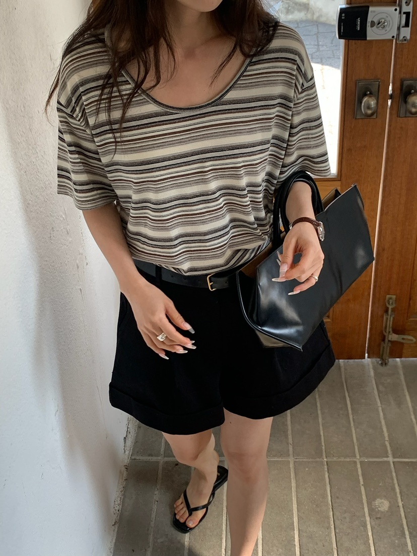 BLEECKER韓國直郵實拍女士新品時尚職業推薦熱賣26春夏T恤BLEECKERT恤