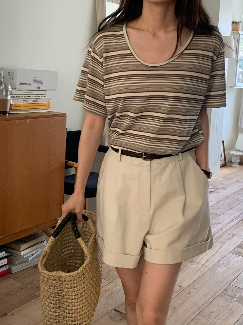 BLEECKER韓國直郵實拍女士新品時尚職業推薦熱賣26春夏T恤BLEECKERT恤