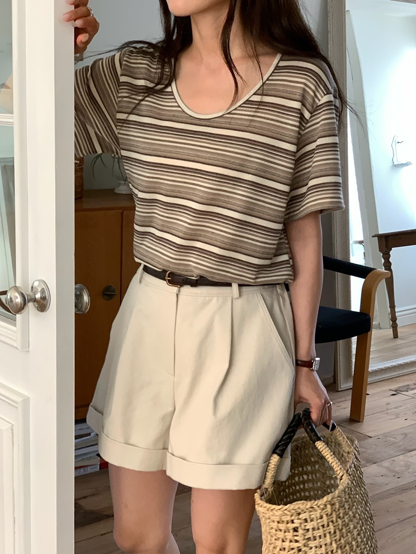 BLEECKER韓國直郵實拍女士新品時尚職業推薦熱賣26春夏T恤BLEECKERT恤