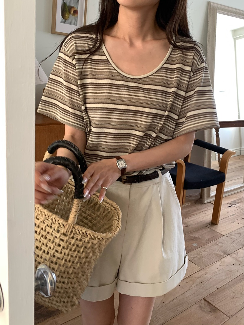 BLEECKER韓國直郵實拍女士新品時尚職業推薦熱賣26春夏T恤BLEECKERT恤