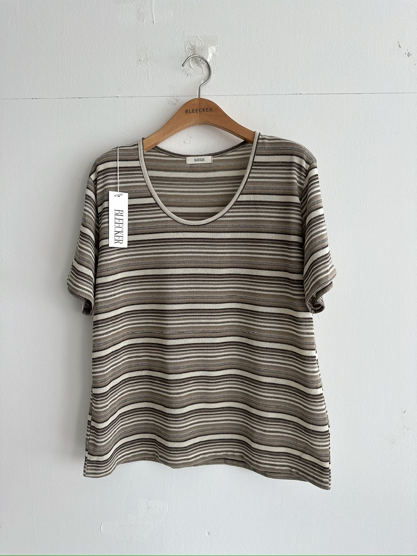 BLEECKER韓國直郵實拍女士新品時尚職業推薦熱賣26春夏T恤BLEECKERT恤圖色2