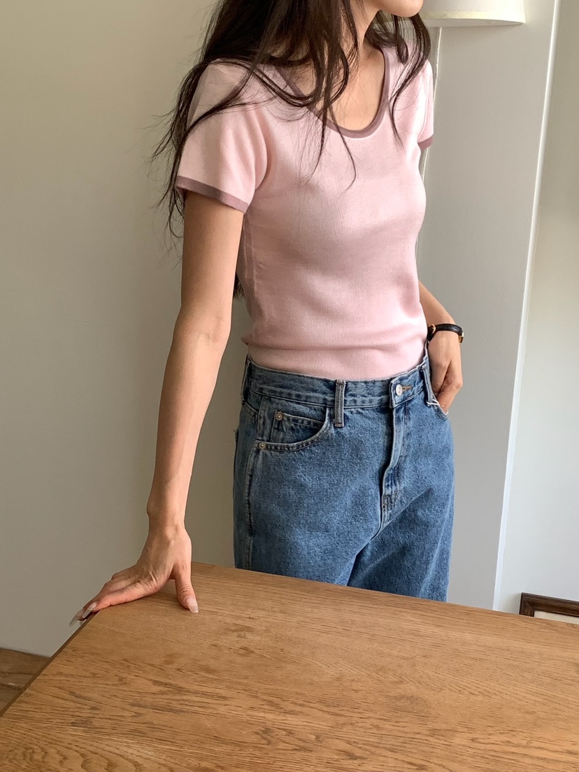 BLEECKER韓國直郵實拍女裝新款26春夏推薦時尚人氣職業T恤BLEECKERT恤