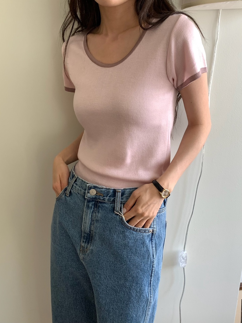 BLEECKER韓國直郵實拍女裝新款26春夏推薦時尚人氣職業T恤BLEECKERT恤