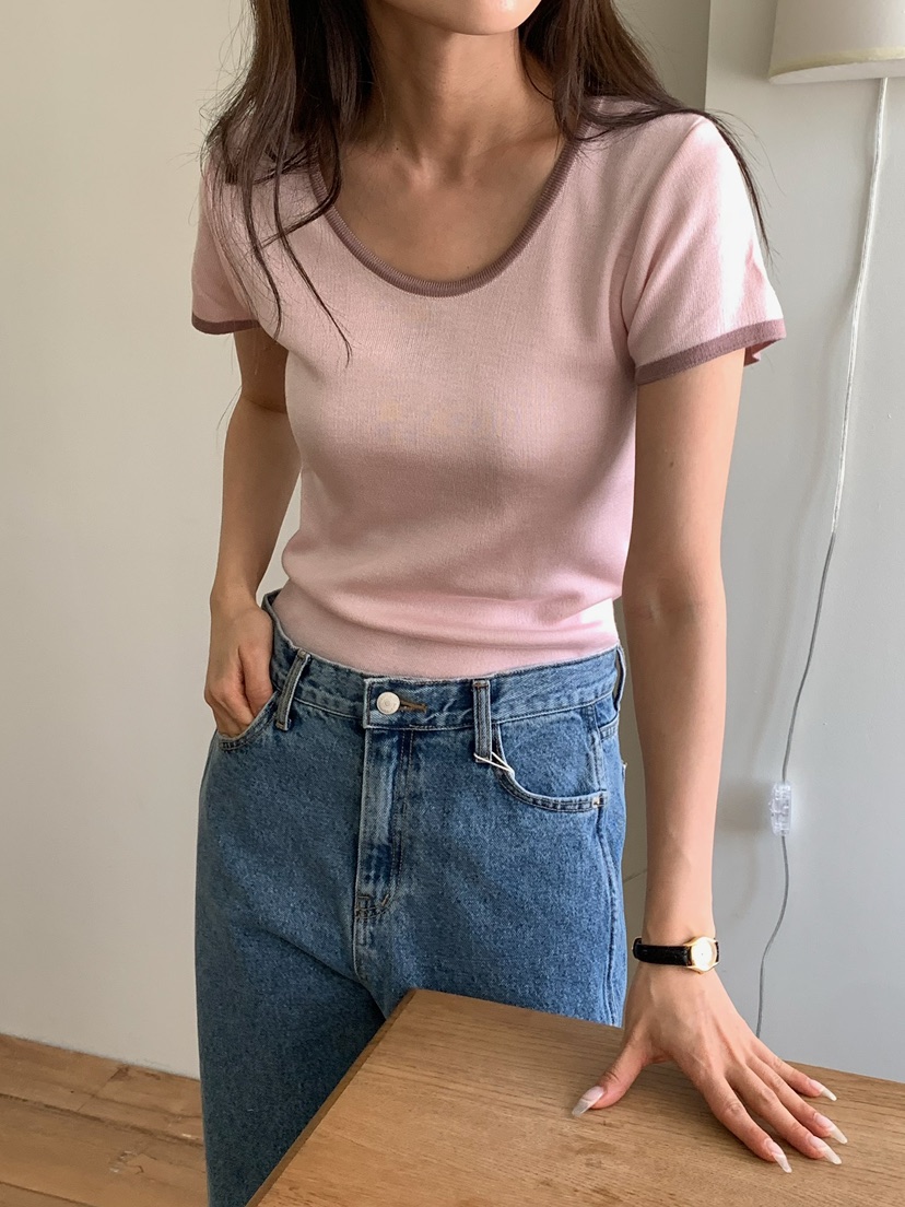 BLEECKER韓國直郵實拍女裝新款26春夏推薦時尚人氣職業T恤BLEECKERT恤