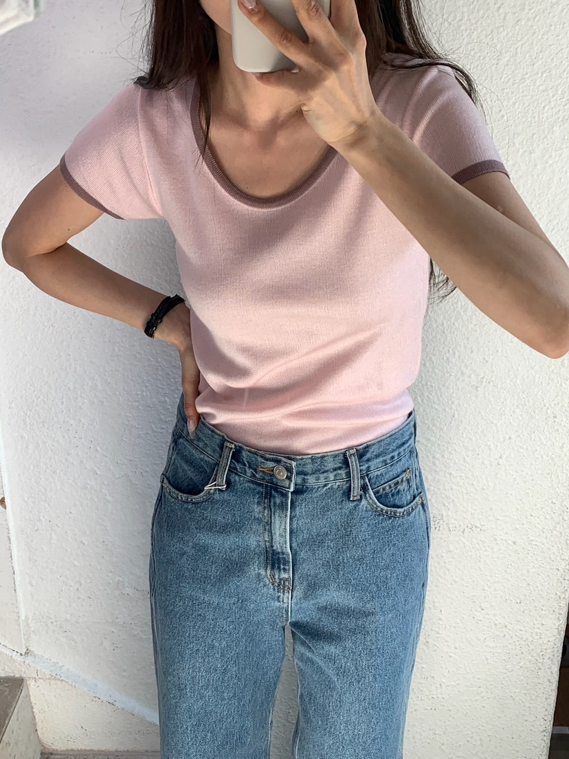 BLEECKER韓國直郵實拍女裝新款26春夏推薦時尚人氣職業T恤BLEECKERT恤