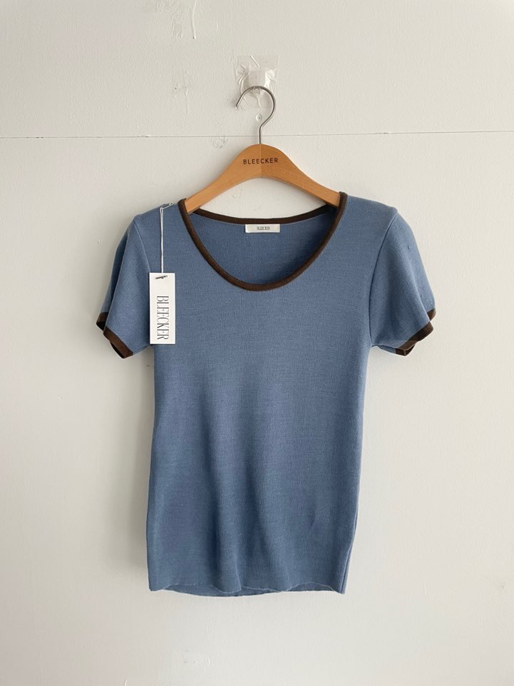 BLEECKER韓國直郵實拍女裝新款26春夏推薦時尚人氣職業T恤BLEECKERT恤圖色1
