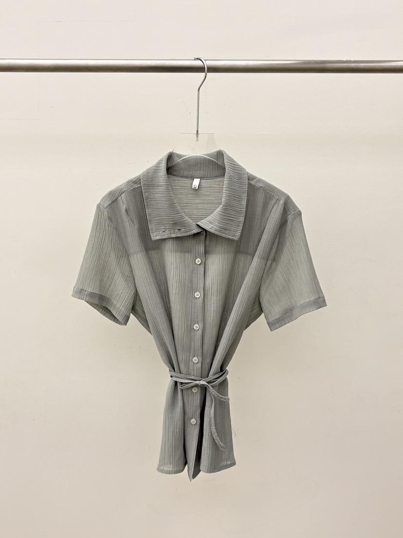 OURS韓國直郵女裝新款26春夏推薦熱賣人氣襯衫蕾絲衫高領OURS襯衫/蕾絲衫圖色2