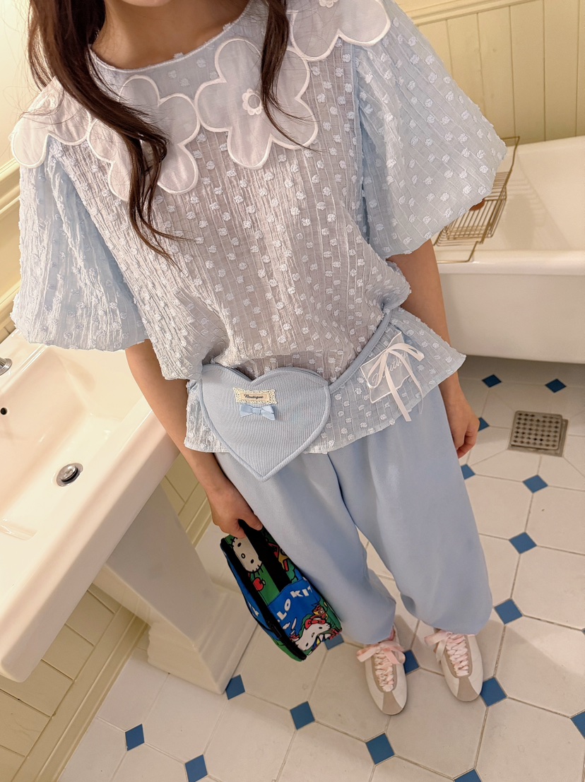 BOUTIQUE-L韓國直郵女士新品熱賣職業時尚休閑襯衫蕾絲衫絨BOUTIQUE-L襯衫/蕾絲衫