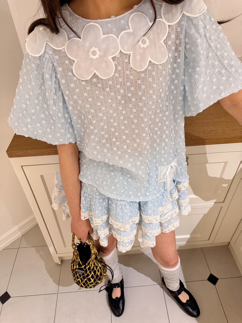 BOUTIQUE-L韓國直郵女士新品熱賣職業時尚休閑襯衫蕾絲衫絨BOUTIQUE-L襯衫/蕾絲衫