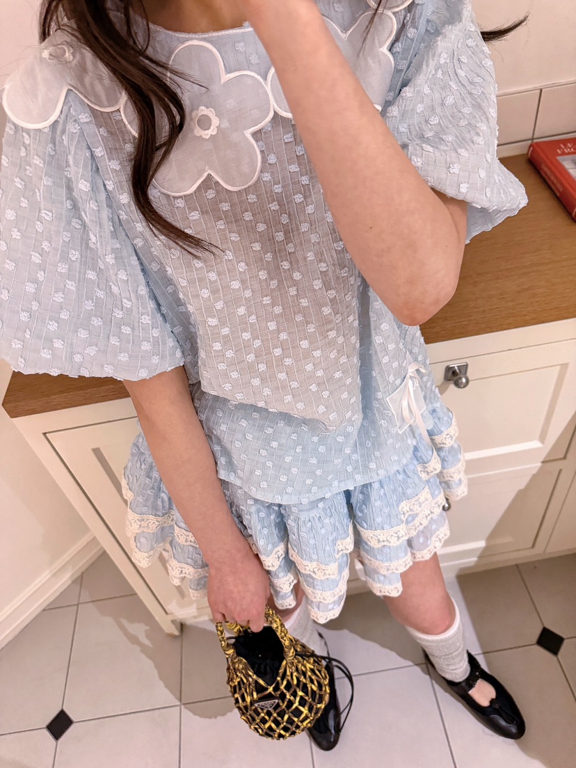 BOUTIQUE-L韓國直郵女士新品熱賣職業時尚休閑襯衫蕾絲衫絨BOUTIQUE-L襯衫/蕾絲衫