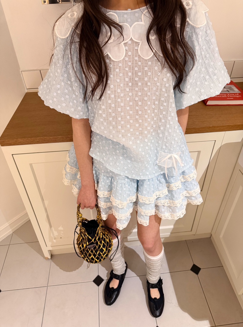 BOUTIQUE-L韓國直郵女士新品熱賣職業時尚休閑襯衫蕾絲衫絨BOUTIQUE-L襯衫/蕾絲衫