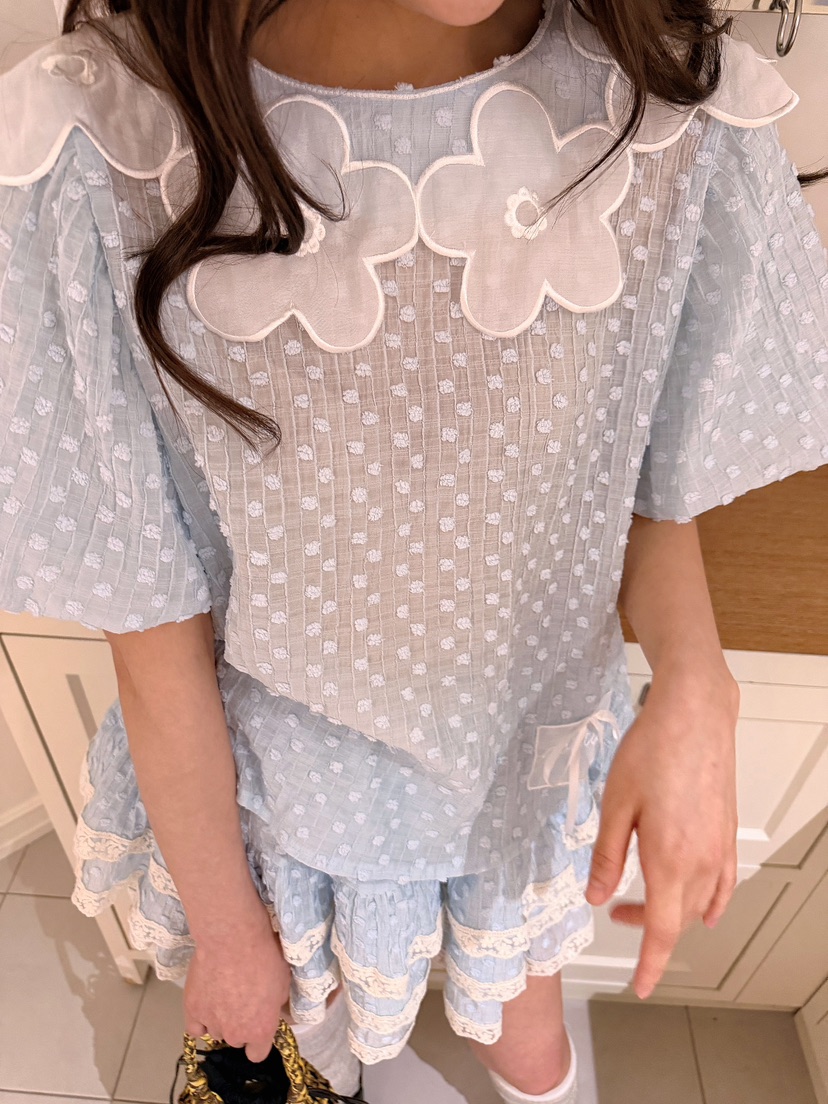 BOUTIQUE-L韓國直郵女士新品熱賣職業時尚休閑襯衫蕾絲衫絨BOUTIQUE-L襯衫/蕾絲衫