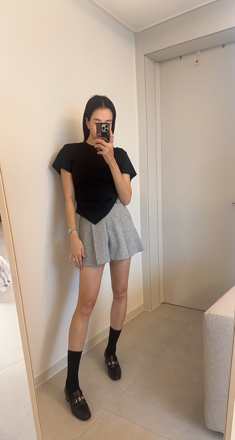 SOUIT韓國東大門直郵女裝新品職業休閑26春夏人氣裙褲粗花呢SOUIT by mabel-L裙褲