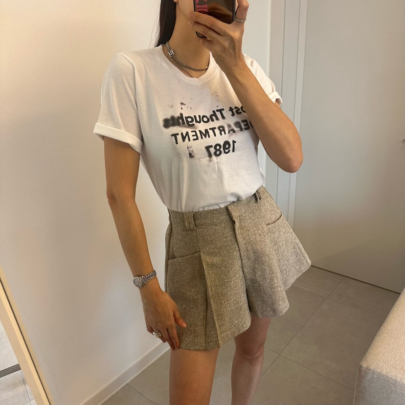 SOUIT韓國東大門直郵女裝新品職業休閑26春夏人氣裙褲粗花呢SOUIT by mabel-L裙褲