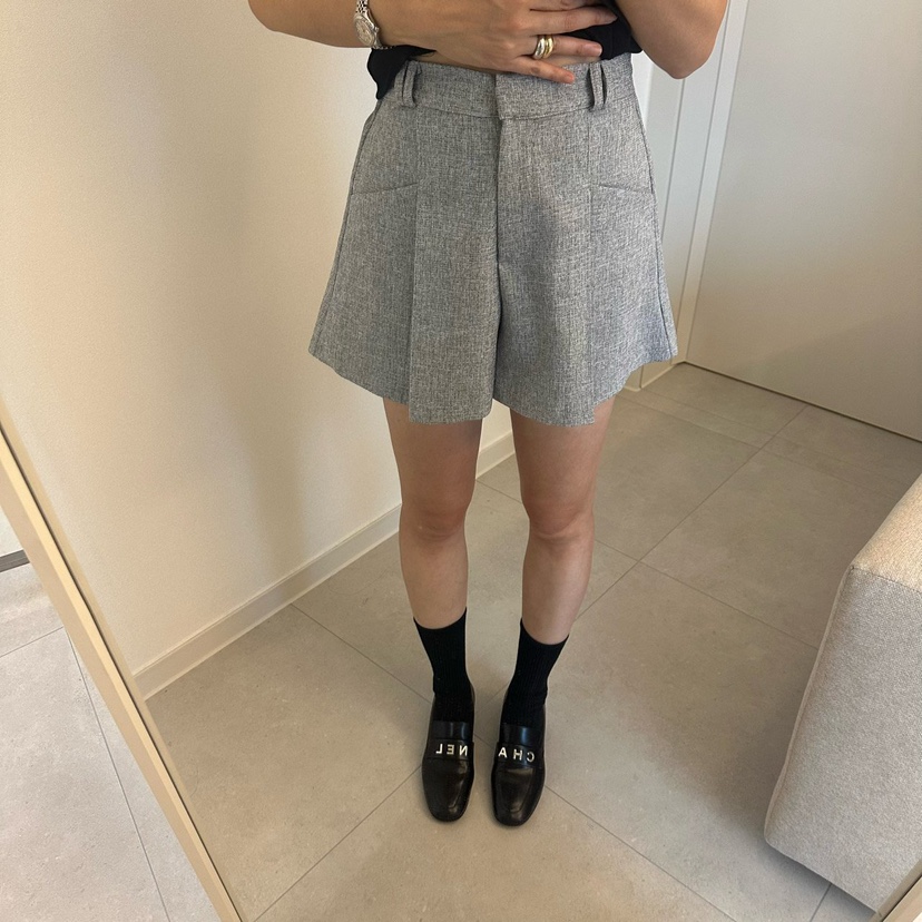 SOUIT韓國東大門直郵女裝新品職業休閑26春夏人氣裙褲粗花呢SOUIT by mabel-L裙褲