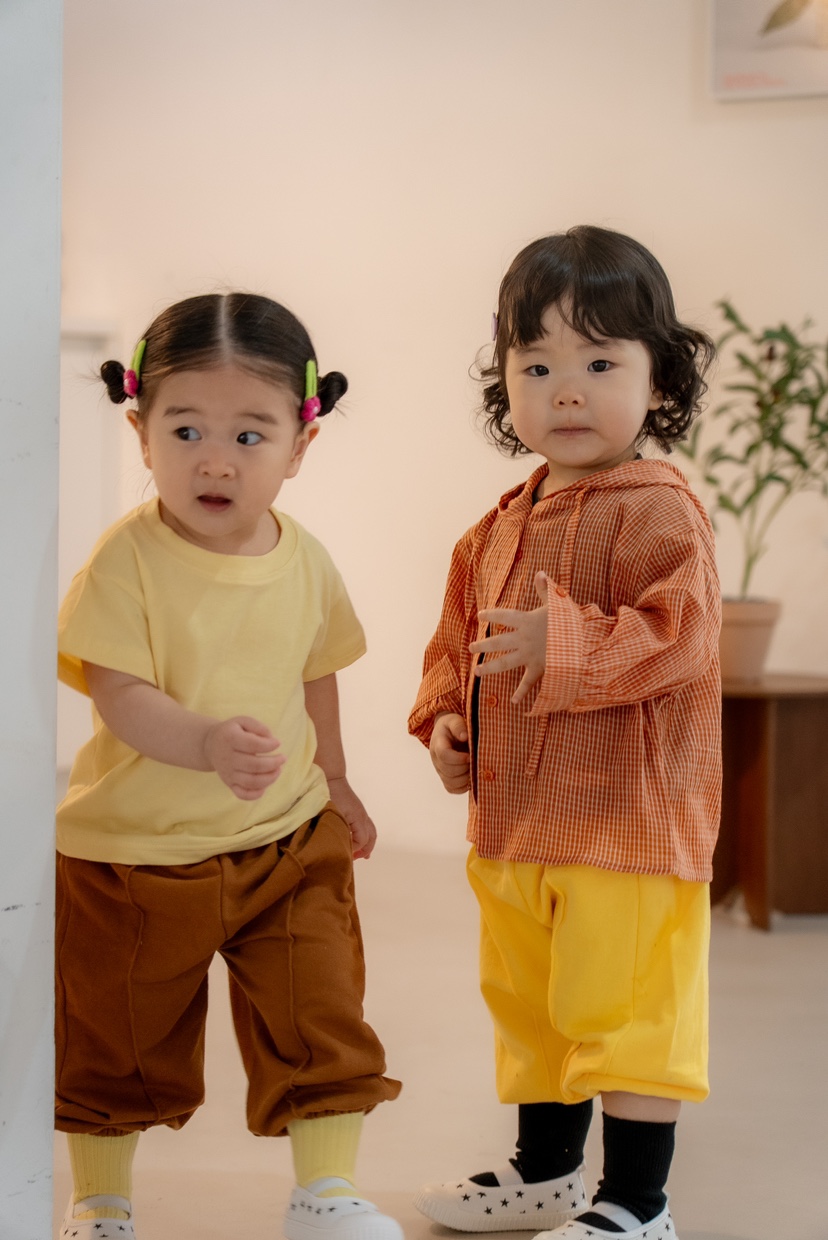 THE LINE-Q韓國直郵女裝新品熱賣襯衫蕾絲衫連帽衫格子童裝THE LINE-Q襯衫/蕾絲衫