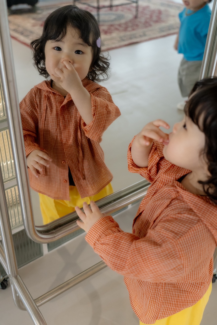 THE LINE-Q韓國直郵女裝新品熱賣襯衫蕾絲衫連帽衫格子童裝THE LINE-Q襯衫/蕾絲衫