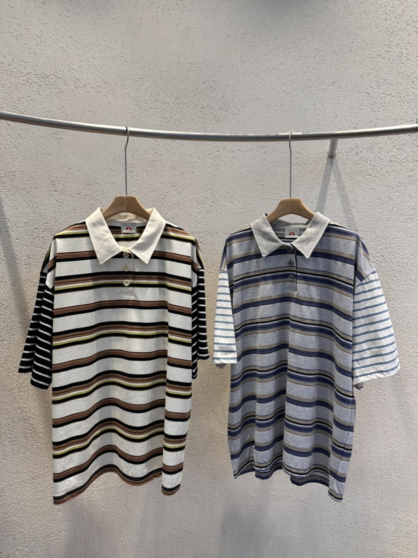 THE LINE-Q韓國代購女裝新品推薦26春夏休閑職業T恤條紋THE LINE-QT恤