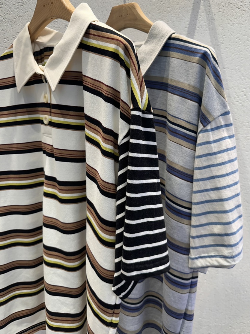 THE LINE-Q韓國代購女裝新品推薦26春夏休閑職業T恤條紋THE LINE-QT恤