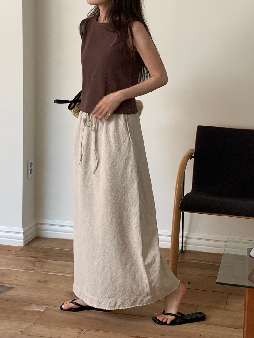 BLEECKER韓國東大門直郵女士新款職業吊帶背心華夫格格紋BLEECKER吊帶/背心