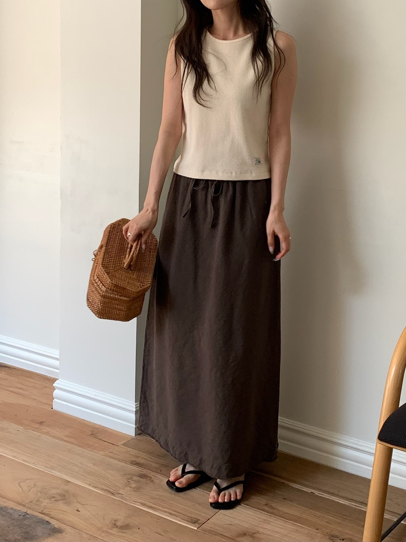 BLEECKER韓國東大門直郵女士新款職業吊帶背心華夫格格紋BLEECKER吊帶/背心