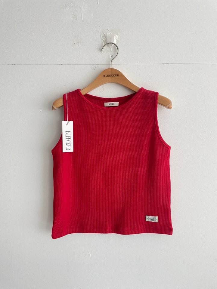 BLEECKER韓國東大門直郵女士新款職業吊帶背心華夫格格紋BLEECKER吊帶/背心圖色4