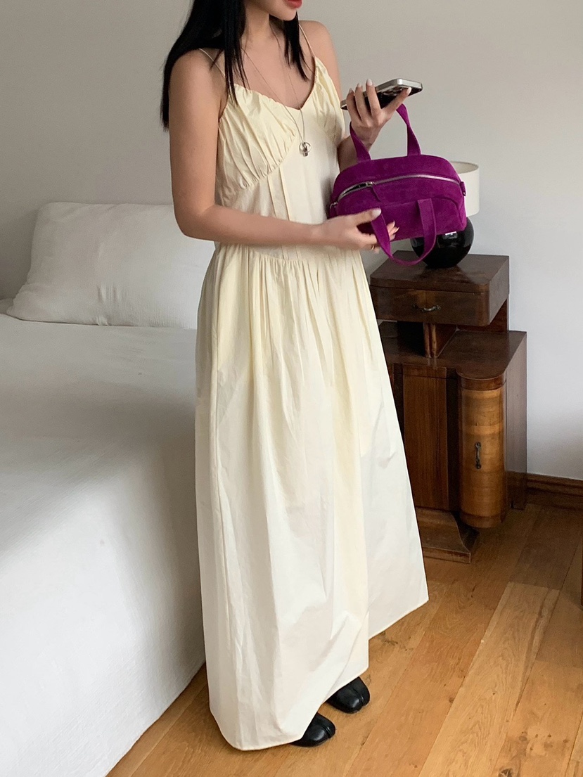 REVE CITE-L韓國代購女裝新款時尚人氣職業連衣裙V領褶皺REVE CITE-L連衣裙圖色2