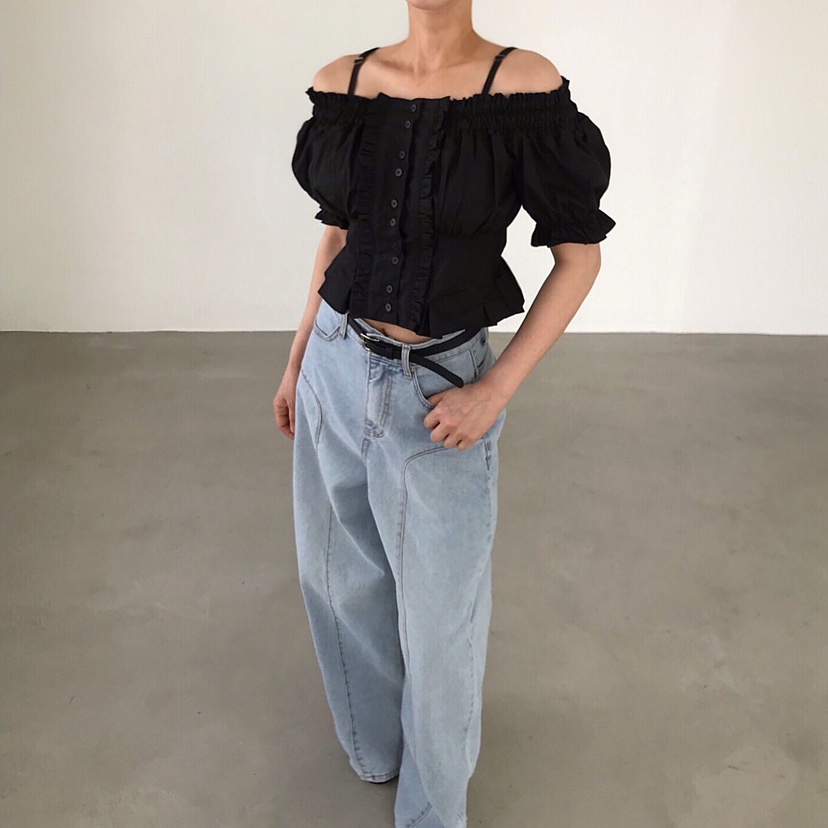 2TWO MOON韓國東大門代購女士新品職業時尚休閑襯衫蕾絲衫2TWO MOON襯衫/蕾絲衫