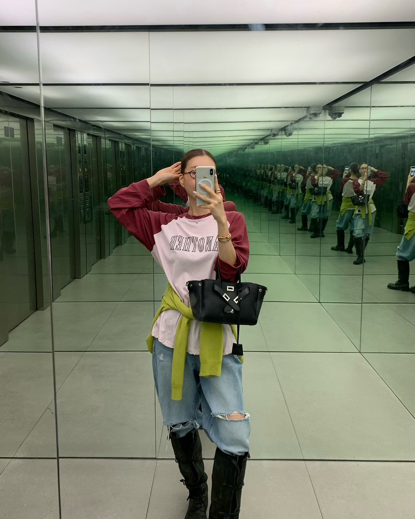 REVE CITE-L韓國東大門直郵女士新款職業人氣推薦長袖T恤REVE CITE-L長袖T恤