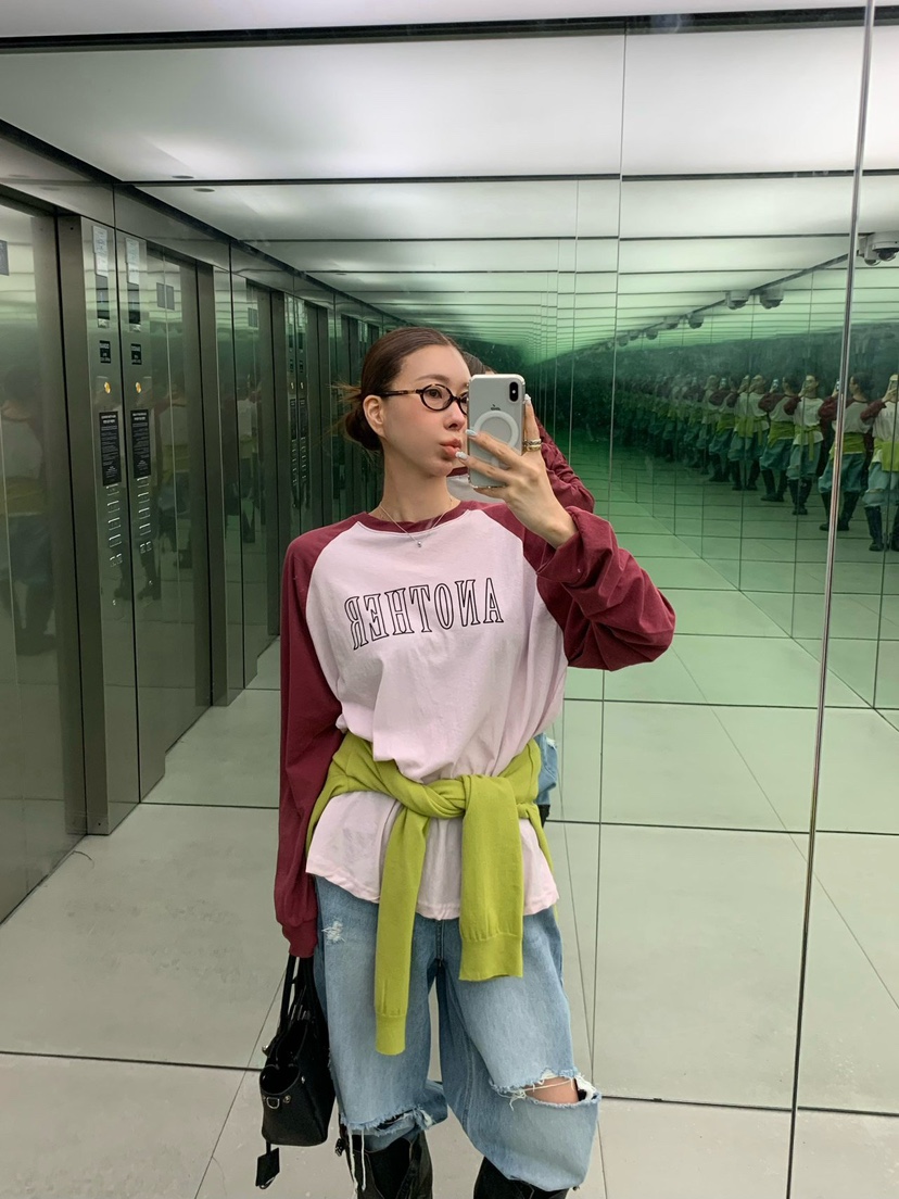 REVE CITE-L韓國東大門直郵女士新款職業人氣推薦長袖T恤REVE CITE-L長袖T恤圖色1