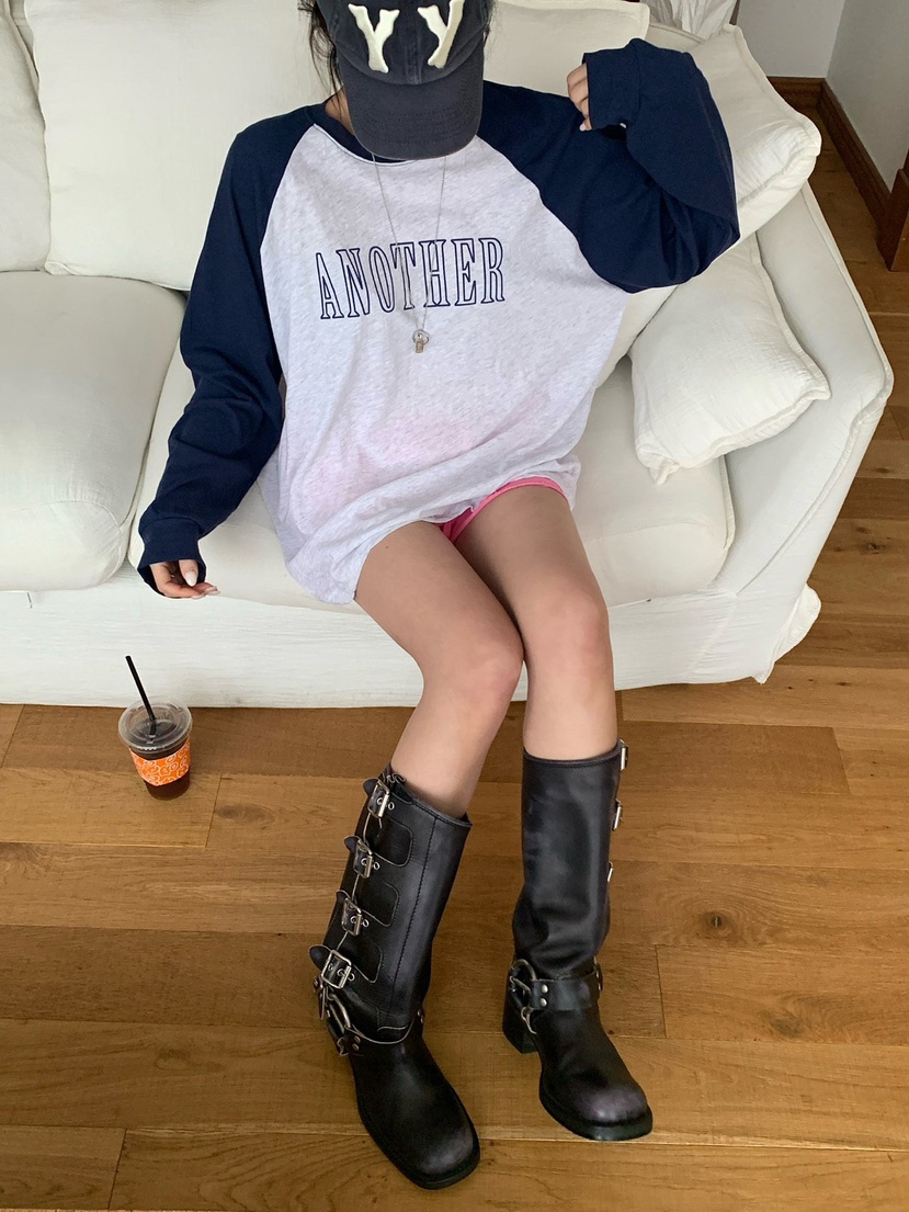 REVE CITE-L韓國東大門直郵女士新款職業人氣推薦長袖T恤REVE CITE-L長袖T恤圖色4