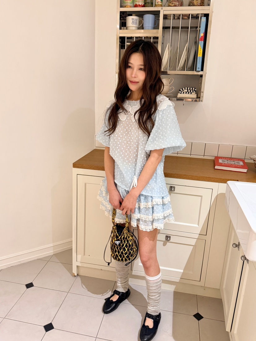 BOUTIQUE-L韓國直郵女裝新品26春夏職業人氣時尚休閑短裙絨BOUTIQUE-L短裙