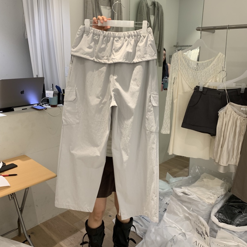 AUBE韓國東大門代購女裝新款時尚26春夏職業休閑人氣休閑褲AUBE休閑褲