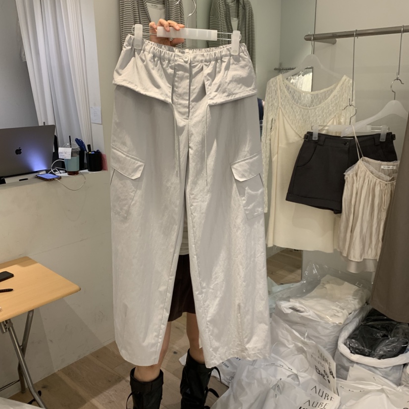 AUBE韓國東大門代購女裝新款時尚26春夏職業休閑人氣休閑褲AUBE休閑褲圖色1