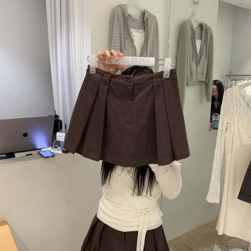 AUBE韓國代購女裝新款推薦職業熱賣26春夏休閑時尚人氣短裙AUBE短裙圖色1