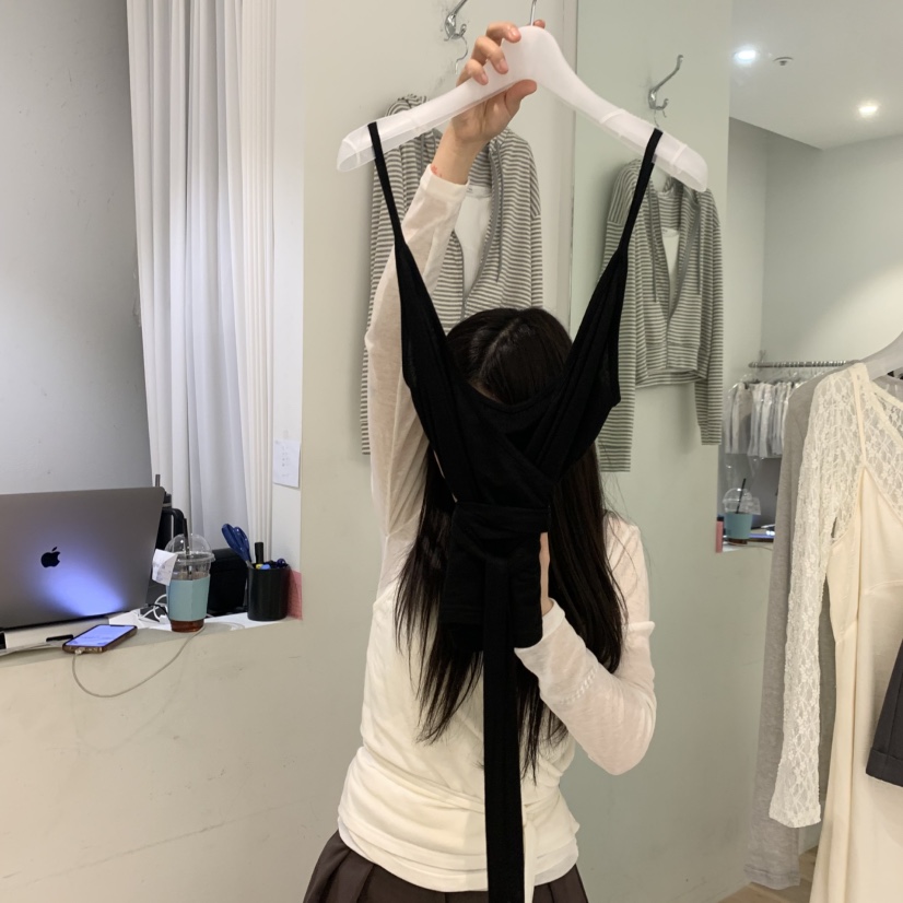 AUBE韓國代購女士新品26春夏人氣休閑時尚吊帶背心兩面穿AUBE吊帶/背心圖色3