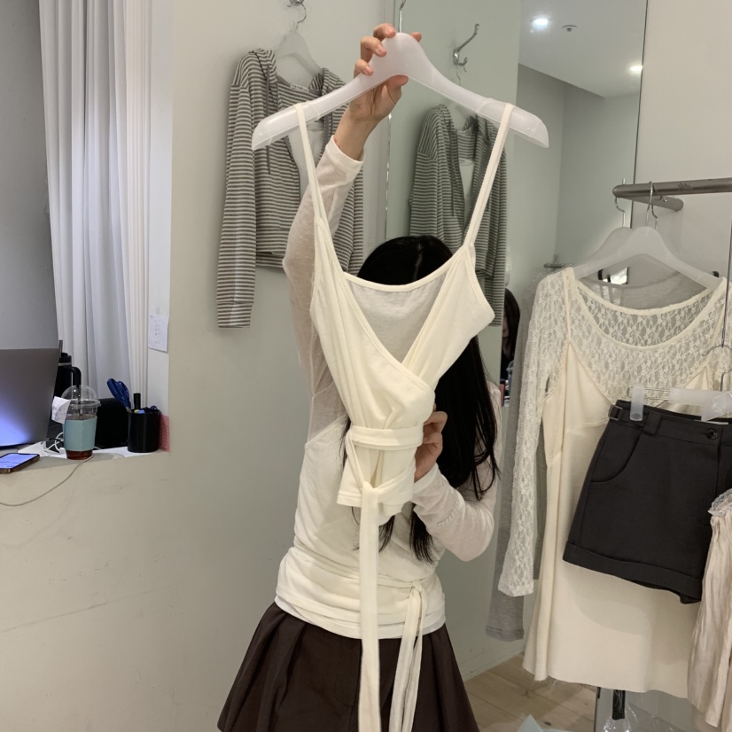 AUBE韓國代購女士新品26春夏人氣休閑時尚吊帶背心兩面穿AUBE吊帶/背心圖色4