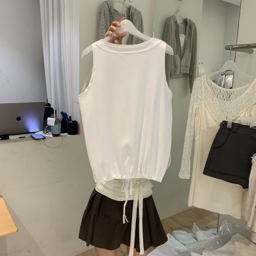 AUBE韓國直郵實拍女士新款職業時尚推薦人氣26春夏吊帶背心AUBE吊帶/背心