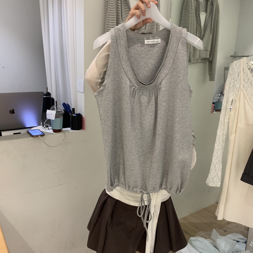 AUBE韓國直郵實拍女士新款職業時尚推薦人氣26春夏吊帶背心AUBE吊帶/背心圖色3