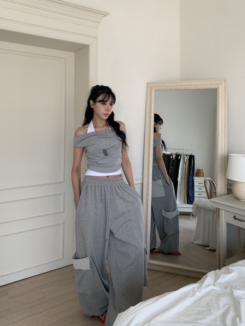 BADCALM韓國直郵女士新品熱賣26春夏休閑時尚推薦人氣休閑褲BADCALM休閑褲