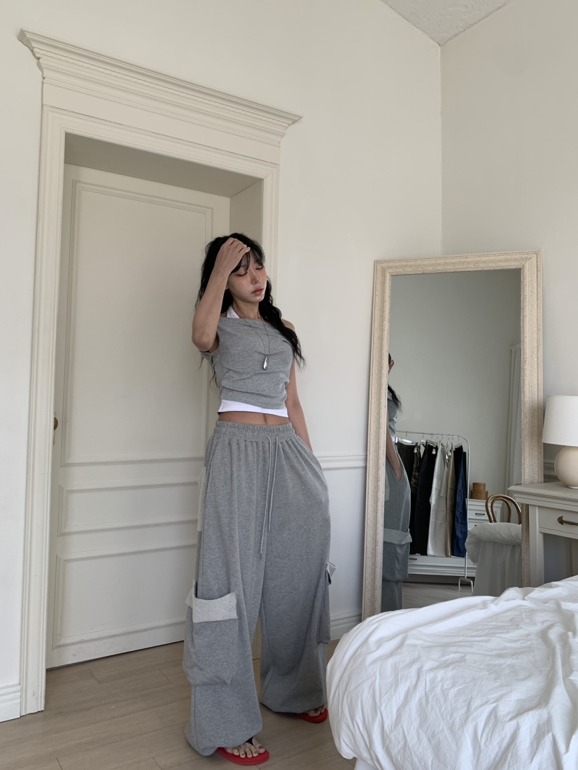 BADCALM韓國直郵女士新品熱賣26春夏休閑時尚推薦人氣休閑褲BADCALM休閑褲