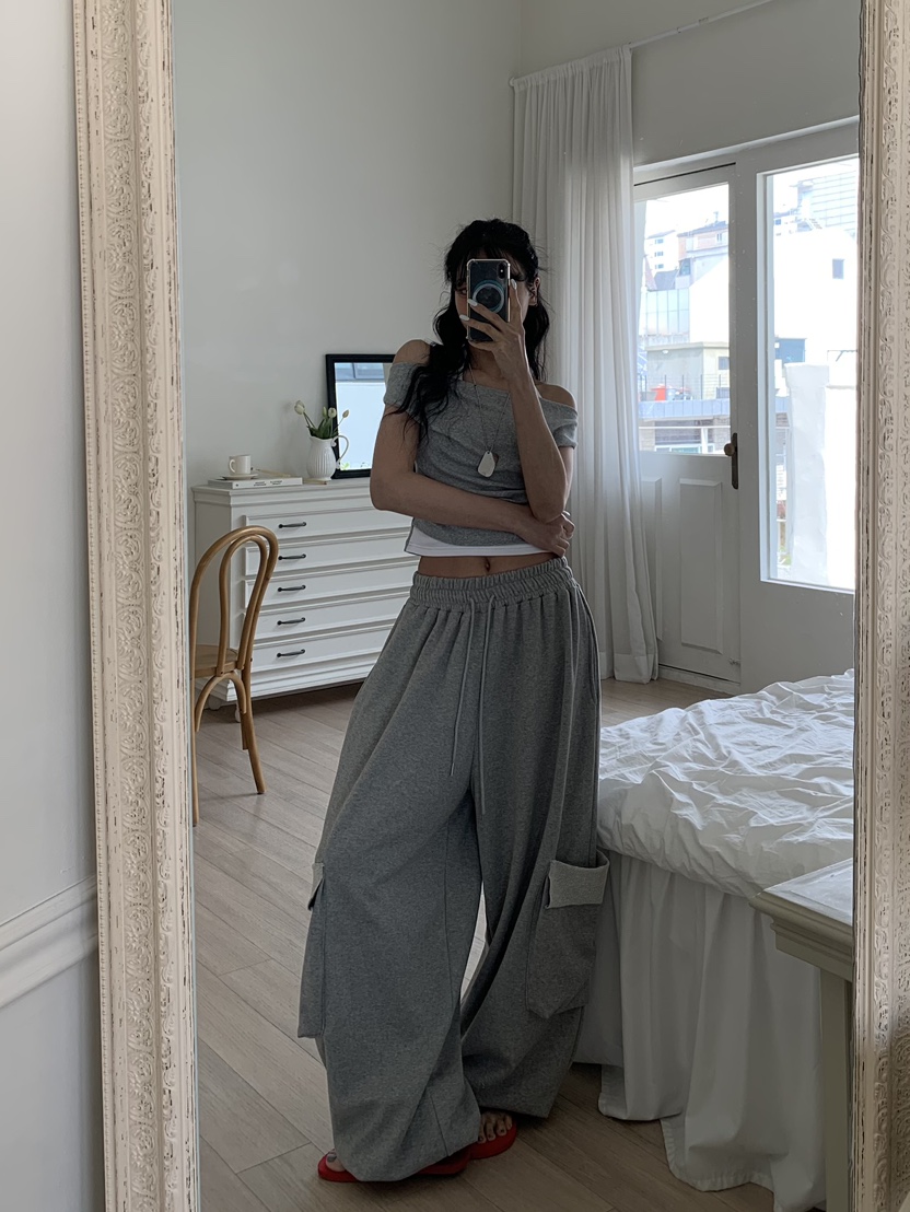 BADCALM韓國直郵女士新品熱賣26春夏休閑時尚推薦人氣休閑褲BADCALM休閑褲